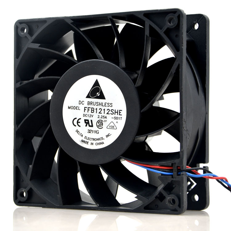 Original DELTA FFB1212SHE Cooling Fan 12V 2.25A 27W 3wires FFB1212SHE Fans